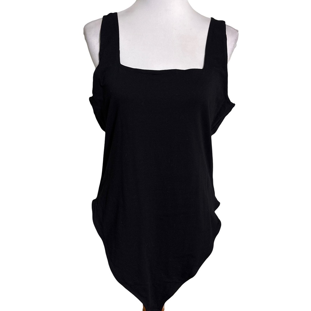Old Navy Black Tank Bodysuit Top